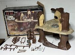 Vintage Kenner Star Wars ROTJ Ewok Village Action Playset 1983 with Box Complete
