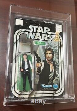 Vintage Star Wars 12 Back-A Carded Action Figure Han Solo (Large Head) READ