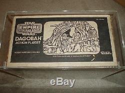 Vintage Star Wars 1981 AFA 75 YODA DAGOBAH ACTION PLAYSET ESB SEALED BOX MISB