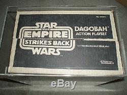 Vintage Star Wars 1981 AFA 75 YODA DAGOBAH ACTION PLAYSET ESB SEALED BOX MISB
