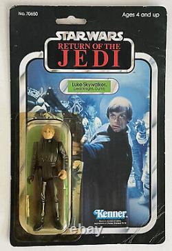 Vintage Star Wars 1983 Rotj Luke Jedi Knight Moc 65 Back Sealed Unopened