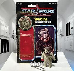 Vintage Star Wars 1984 POTF WAROK 92 Back Figure With Sealed Collector Coin