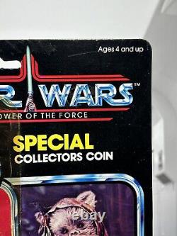 Vintage Star Wars 1984 POTF WAROK 92 Back Figure With Sealed Collector Coin