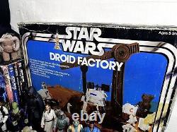 Vintage Star Wars 26 Figure Lot, Original Millennium Falcon, & Droid Factory