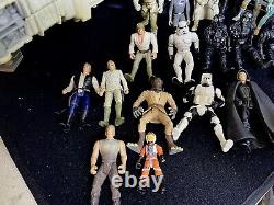 Vintage Star Wars 26 Figure Lot, Original Millennium Falcon, & Droid Factory
