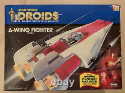 Vintage Star Wars A-Wing Fighter 1984 Droids Complete See Pictures & Description