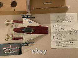 Vintage Star Wars A-Wing Fighter 1984 Droids Complete See Pictures & Description