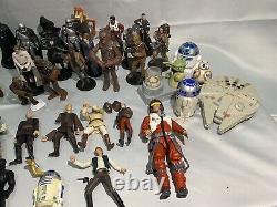 Vintage Star Wars Action Figures Lot, Accessories, Pez, Mini Figures, Blasters