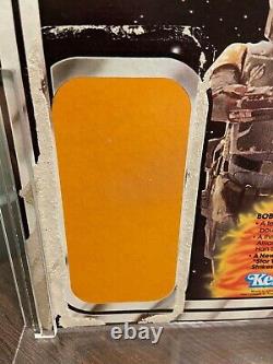 Vintage Star Wars Boba Fett 21 Back Card Back with Acrylic Display Case