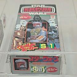 Vintage Star Wars Boba Fett JAPAN Popy ESB 1980 S-1 CIB UKG 80 Beyond RARE