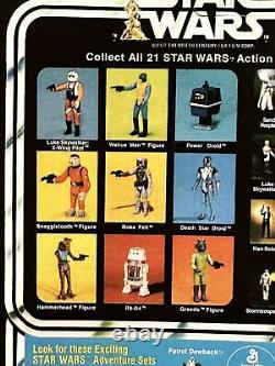 Vintage Star Wars Boba-Fett Recarded Original Action Figure 21 Back A NEW HOPE