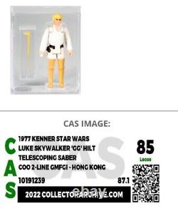 Vintage Star Wars CAS 85, 87.1 overall DT Double Telescoping Luke Skywalker mint