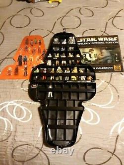 Vintage Star Wars Darth Vader 17 Figure Lot Case and weapons