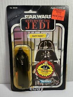 Vintage Star Wars Darth Vader Carded Figure Return Of The Jedi Sealed on Card