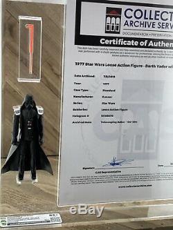 Vintage Star Wars Darth Vader Double Telescoping Lightsaber CAS 85+ With COA