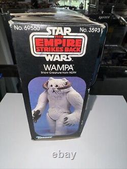 Vintage Star Wars ESB Hoth Wampa Figure WithOriginal Box And Paper Insert 1981