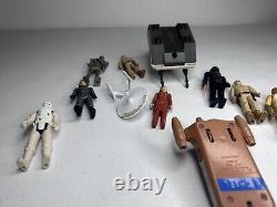 Vintage Star Wars Figure Lot Vader, Leia, Luke, IG-88, Kenobi, AT-AT, Bosk