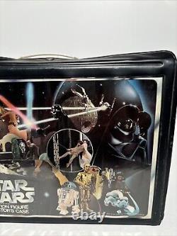 Vintage Star Wars Figures & Kenner 1977 Carrying Case 14 Figures