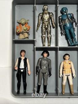 Vintage Star Wars Figures & Kenner 1977 Carrying Case 14 Figures