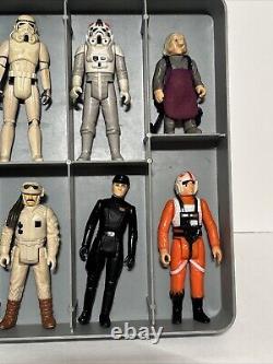 Vintage Star Wars Figures & Kenner 1977 Carrying Case 14 Figures