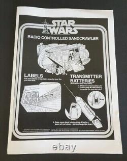 Vintage Star Wars Jawa Sandcrawler Replacement Remote Control/nice Kenner Repro
