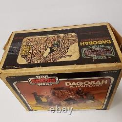 Vintage Star Wars Kenner Empire Strikes Back Dagobah Playset Box + Instructions