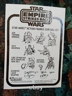 Vintage Star Wars Kenner Instruction sheet Figure Survival Kit offer Mail Away