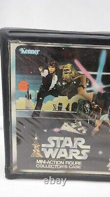 Vintage Star Wars Kenner Vinyl Mini Action Figure Collectors Carrying Case JR