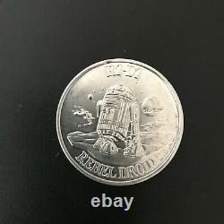Vintage Star Wars Last 17 R2D2 Pop Up Saber w Coin and Unpunched Card Back POTF