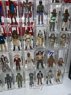 Vintage Star Wars Lot 79 DIFFERENT Figures, Weapons, NO REPRO Beautiful Lot L@@K