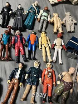 Vintage Star Wars Lot Of 21 Figures/2 Creatures/and 3 Ships! LOOK
