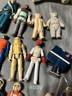 Vintage Star Wars Lot Of 21 Figures/2 Creatures/and 3 Ships! LOOK
