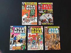 Vintage Star Wars Lot of 5 Comics 40,41,43,47,50 -4 Keys! High Grade- See Photos