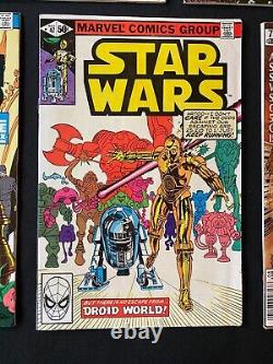 Vintage Star Wars Lot of 5 Comics 40,41,43,47,50 -4 Keys! High Grade- See Photos