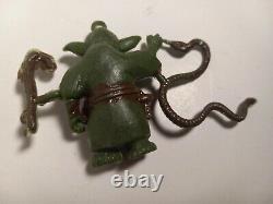 Vintage Star Wars Mexican Bootleg Yoda Action Figure Complete with Cane & Snake