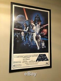 Vintage Star Wars Original Movie Poster 1977 PTW531 Lucasfilm Portal Framed