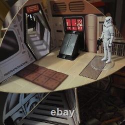 Vintage Star Wars Palitoy Cardboard Death Star Complete C9 Condition +8 Figures