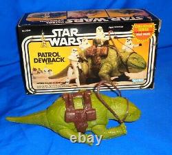 Vintage Star Wars Patrol Dewback in the Original Box Nice take a LOOK