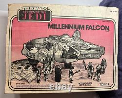 Vintage Star Wars Return Of The Jedi Millennium Falcon Vehicle Box 1983 Kenner