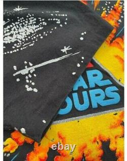 Vintage Star Wars Shirt Disney All Over Star Tours Disneyland Single Stitch XL