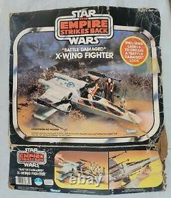 Vintage Star Wars The Empire Strikes Back Battle Damaged X-Wing Fighter With Box