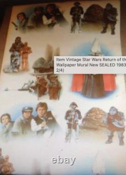 Vintage Star Wars Wallpaper 2 Rolls Sealed 1983 Return of the Jedi Rare