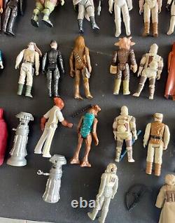 Vintage Star Wars action figure lot figures 1980s