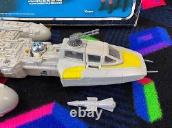 Y Wing Fighter Vintage Star Wars Vehicle Complete with Box R2D2 1983 Kenner Works