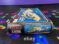 Y Wing Fighter Vintage Star Wars Vehicle Complete with Box R2D2 1983 Kenner Works